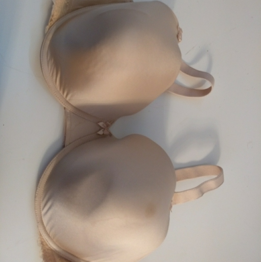 Paramour T shirt Underwire bra Nude Convertible